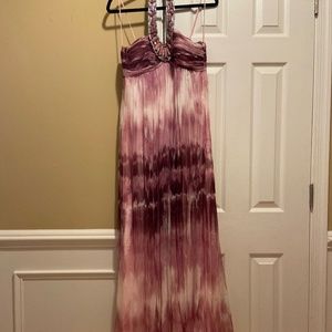 GORGEOUS tie dye full length gown
